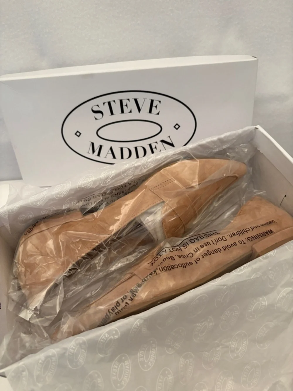 Steve Madden Tan Suede Pointed Loafers